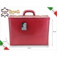 2995 italienische Aktenkoffer Leder ROT Tonelli Col ROSSO