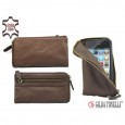 2870 braun Ledertasche Etui iPhone Smartphone Universal Tonelli