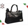 1069 Italienische Damen Handtasche Leder ST CORTECCIA BLACK
