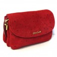 0147 Abendtasche Clutch Leder Rot Gilda Tonelli