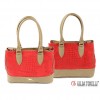 1486 Italienische Damen Handtasche Leder Giada Rosso