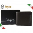 Herren Geldbörse 2849 Black Graffite Tonelli Italienische Leder