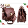 Herrentasche Tonelli Umhängetasche Leder Braun 2034 Italy